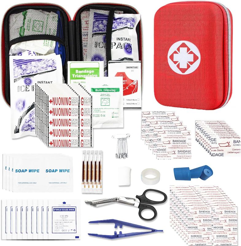 Photo 1 of YIDERBO First Aid Kit Survival Kit, 274Pcs Upgraded Outdoor Emergency Survival Kit Gear - Medical Supplies Trauma Bag Safety First Aid Kit for Home Office Car Boat Camping Hiking Hunting Adventures