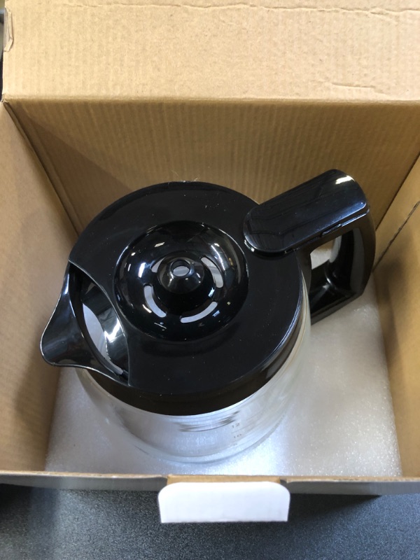 Photo 1 of 12-Cup Coffee Maker Glass Carafe Replacement Compatible with Hamilton Beach Hamilton Coffee Maker Models 46310, 49976, 49350, 49980R, 49980A, 49980Z, 49983, 49618, 46300, 49966