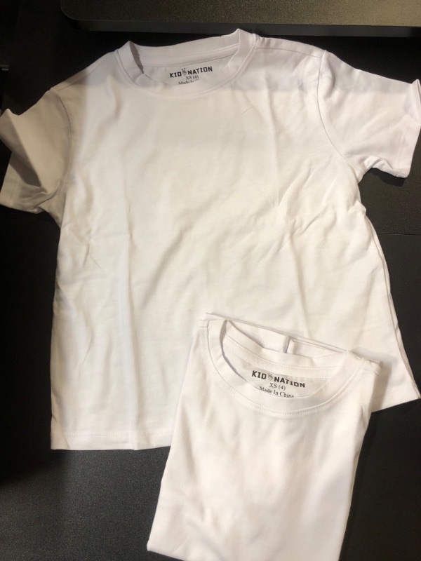 Photo 1 of 2 Pack Toddler White Tshirt XS (4)