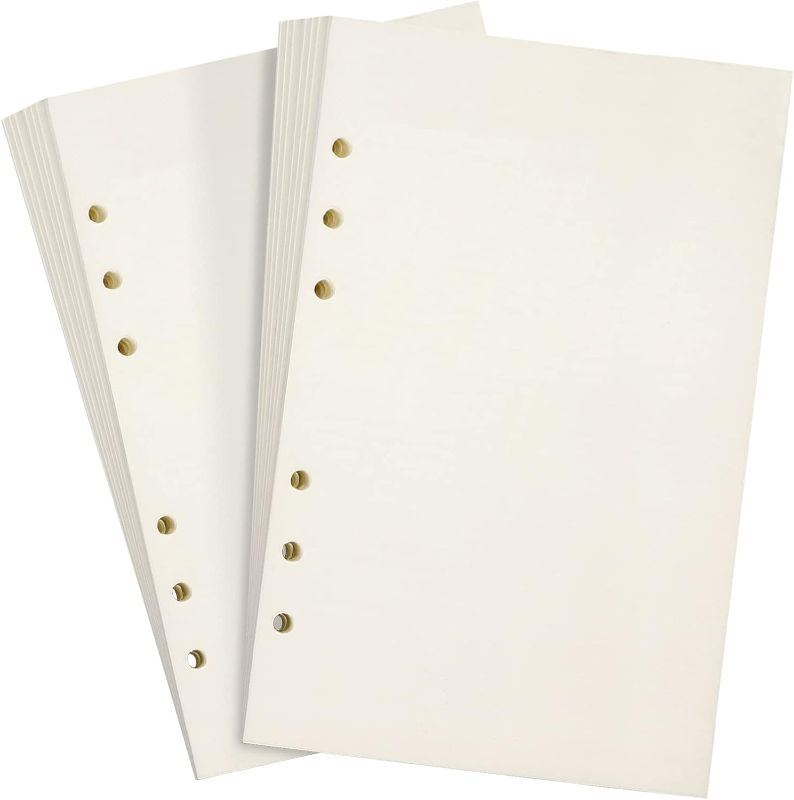 Photo 1 of Classycoo A5 Refill Paper [160 Sheets 320 Pages] a5 lined paper,a5 binder paper,a5 paper refill 6 ring,100 GSM Thick Blank Paper 6-Hole Punched Filler Inserts for 6 Ring Binder Journal Notebook
