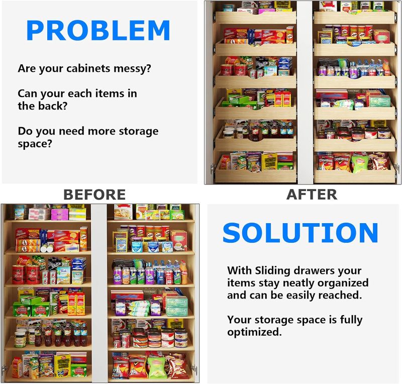 Photo 1 of  Slide Out Wood Cabinet Organizer