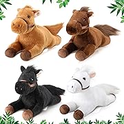 Photo 1 of 4 Pcs Stuffed Horse Toy 8 Inch Horse Plush Stuffed Horse Animals Cute Plush Horse Assorted Stuffed Horse Toy