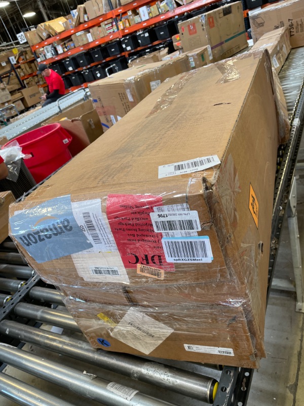 Photo 1 of Amazon Basics Cooling Gel Memory Foam Mattress, Medium-Firm, CertiPUR-US Certified, 12 inch, King Size, White/Gray King 12-inch Memory Foam Medium Feel