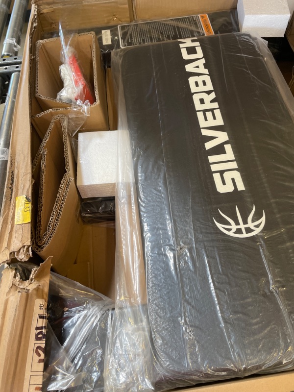 Photo 1 of Silverback In-Ground Basketball Hoops, Adjustable Height Tempered Glass Backboard and Pro-Style Flex Rim. - Multiple Styles Available SB60 Ghost