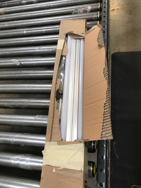 Photo 1 of Barrina (Pack of 6) LED T5 Integrated Single Fixture, 4FT, 2200lm, 4000K (Daylight Glow), 20W, Utility Shop Light, Ceiling and Under Cabinet Light, ETL Listed, Corded Electric with ON/Off Switch