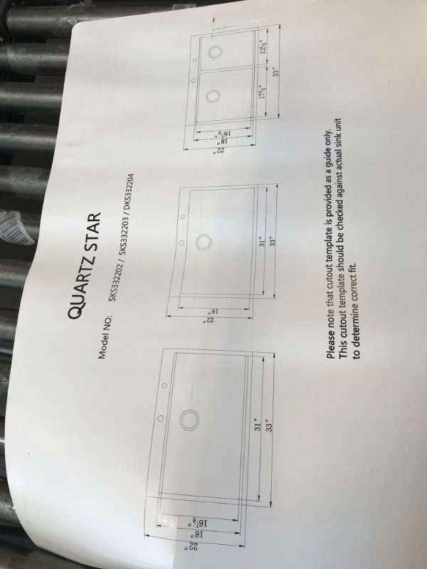 Photo 2 of 33 Black Kitchen Sink Drop In Workstation Sink-iAnomla 33x22 Drop In Kitchen Sink Matte Black Quartz Sink 10 Inch Deep Single Bowl Kitchen Sink Top Mount Kitchen Sink with Cutting Board&Drain 33L x 22W x 10D Workstation Black