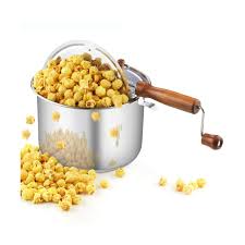 Photo 1 of Cook N Home 02627 Stainless Steel Stovetop Popcorn Popper, 6 quart, Silver
