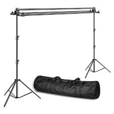 Photo 1 of 10 x 8.5 ft Triple Crossbar Backdrop Stand