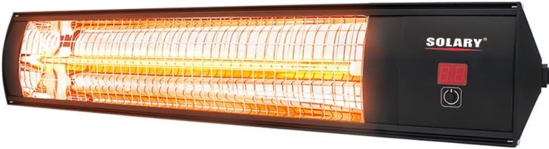 Photo 1 of Solary Electric Infrared Outdoor Heaters for Patio - Wall-Mounted Graphite Infrared Heater for Restaurant, Backyard, Garage and Decks