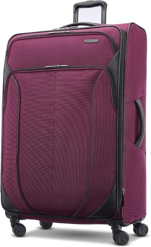 Photo 1 of AMERICAN TOURISTER 4 KIX 2.0 Softside Expandable Luggage, Purple Orchid, 28 Spinner
