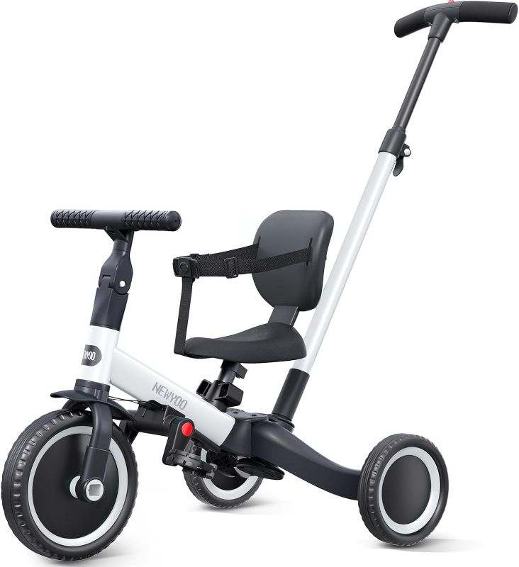 Photo 1 of 
newyoo Tricycles for 1-3 Year Olds, Toddler Bike, for Boys and Girls, Toddler Tricycle with Parent Push Handle, Trike with Backrest & Safety Belt