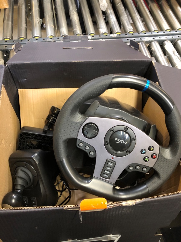 Photo 3 of PXN V9 Gaming Racing Wheel with Pedals and Shifter, Steering Wheel for PC, Xbox One, Xbox Series X/S, PS4, PS3 and Nintendo Switch