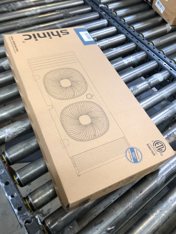 Photo 2 of shinic 9" Twin Window Fan with 270° Rotable Fans, 2-Speeds, Vertical Window Fan with Rigid & Accordion Expanders, Width Adjustable (21.65" To 33.27"), Ideal for Home, Kitchen, Bedroom, and Office