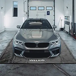 Photo 1 of FLYCLE 7'9" x 16' Garage Floor mat, Waterproof Containment mat for Under Car, Non-Slip Heavy Duty Parking Mat Protects Garage Floor from Sand, Snow, Rain, Mud