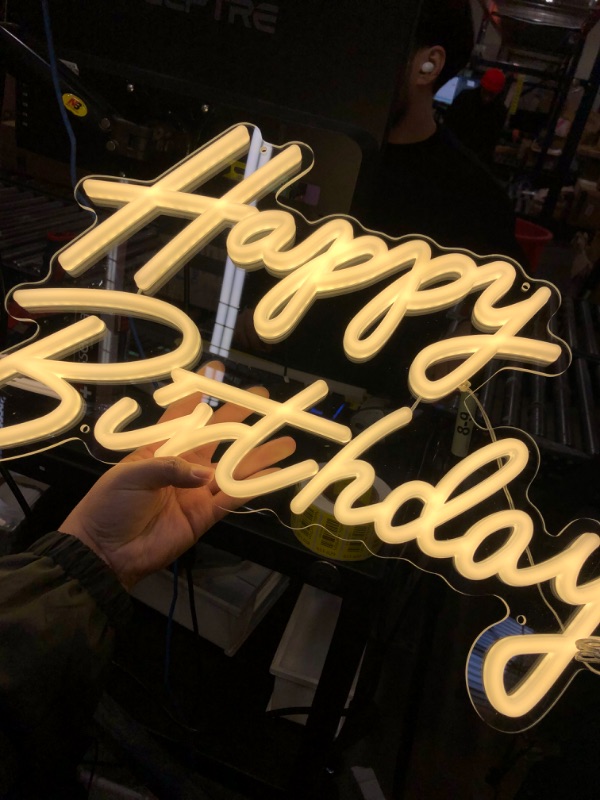 Photo 2 of HAPPY BIRTHDAY LED SIGN