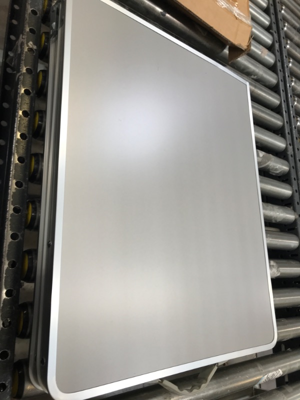 Photo 1 of Outdoor Folding Table, Camping Table with Storage Organizer, Portable Aluminum Composite Panel Lightweight Table, 3 Adjustable Height, for Indoor, BBQ, Party, Picnic, Camping, Hiking, Beach-