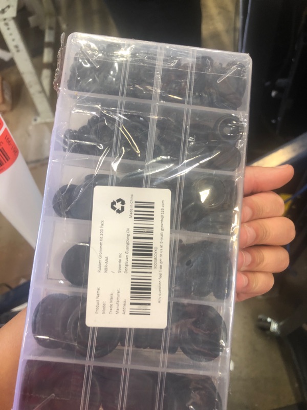 Photo 2 of Rubber Grommet Kit 200 Pack - 7 Sizes Firewall Rubber Hole Plugs Rubber Grommets for Wiring, Automotive, Home Improvement Cord Pipe Wire Organization (7/25, 3/8, 1/2, 5/8, 3/4, 7/8, 1 inch)