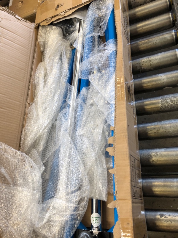 Photo 1 of WATBKHE Kids Gymnastics Bar Gymnastic Equipment for Home Adjustable Height Gymnastic Training Bar Gymnastic Stuff for 3-7 Years Old Girls Blue