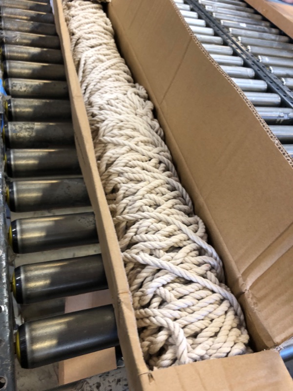 Photo 1 of Lazy Daze 13FT Double Rope Hammocks, Traditional Hand Woven Cotton Hammock with Hardwood Spreader Bar for Outdoor, Indoor, Patio, Yard, Poolside for Two Person, Max 450 Lbs, Natural