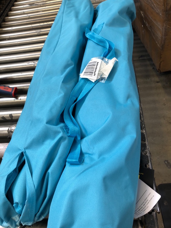 Photo 1 of 2 blue lawn chairs
