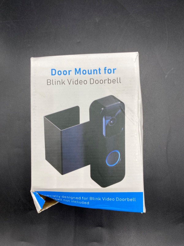 Photo 2 of Blink Doorbell Mount, Anti-Theft Blink Video Doorbell Door Mount Bracket No Drilling, Not Block Doorbell Motion Sensor, Easy to Install, Fit for Blink Doorbell Camera (Black)
