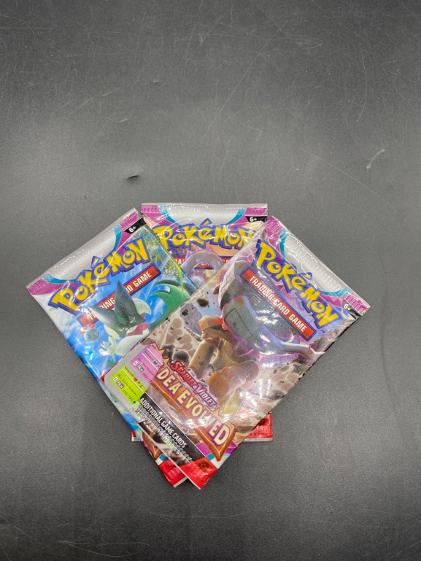 Photo 2 of Pokemon Trading Card Game Scarlet & Violet | Random Sealed 3 Booster Pack Lot | 100% Trusted Authentic Product from Pokemon
