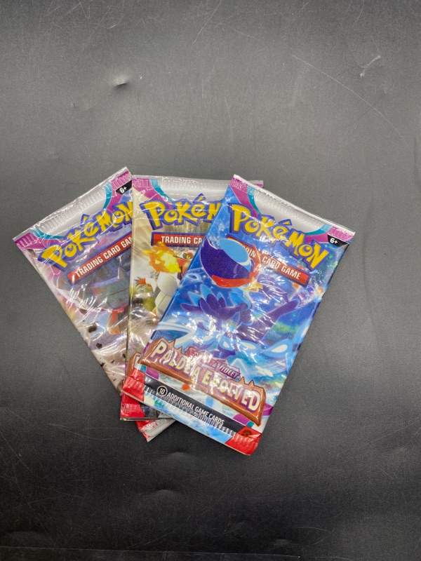 Photo 2 of *Packs Opened* Pokemon Trading Card Game Scarlet & Violet | Random Sealed 3 Booster Pack Lot | 100% Trusted Authentic Product from Pokemon
