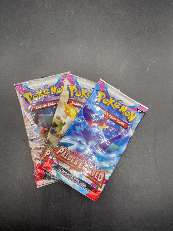 Photo 2 of * Packs Opened* Pokemon Trading Card Game Scarlet & Violet | Random Sealed 3 Booster Pack Lot | 100% Trusted Authentic Product from Pokemon
