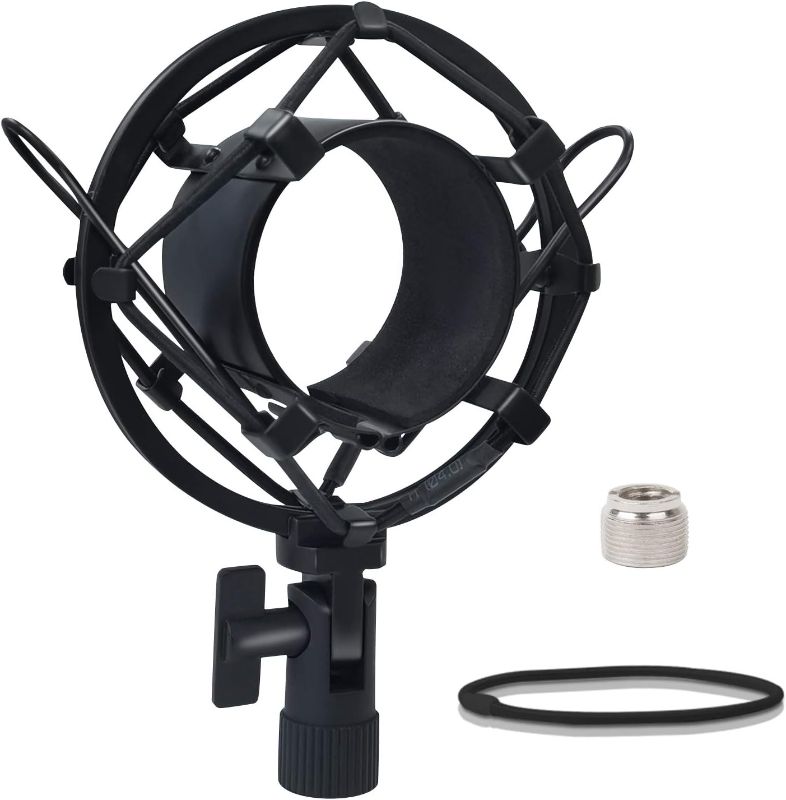 Photo 1 of Boseen Universal Microphone Shock Mount, Mic Clip Holder Mount for Diameter 47mm-53mm Mic Anti Vibration Adjustable High Isolation Shock Mount
