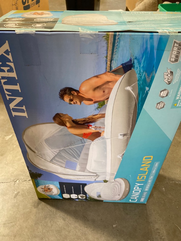 Photo 2 of Intex Inflatable Canopy Island Float Lounge, 78.5" x 59"
