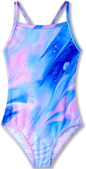 Photo 1 of TENVDA Girls One Piece Swimsuits Sport Halter Swimwear Beach Bathing Suit- size 4/5T
