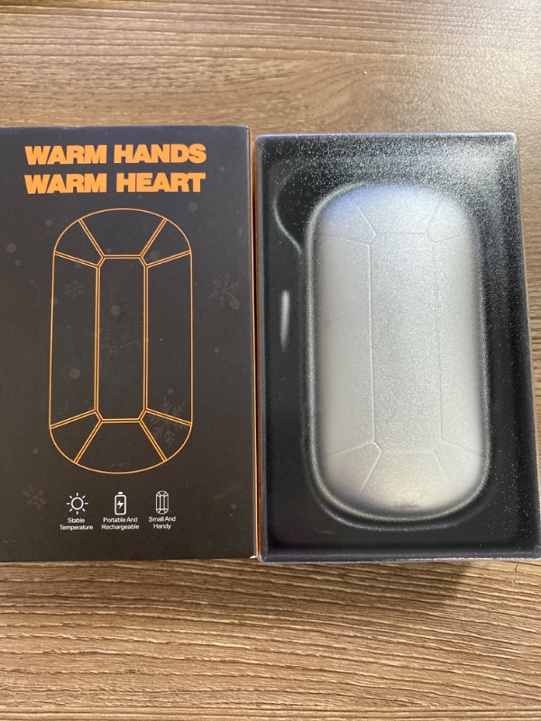 Photo 2 of 8000mAh Hand Warmers Rechargeable, Portable Electric Handwarmers, Double-Sided Heating USB Pocket Heater Therapy Great for Raynauds, Hunting, Golf, Camping, Women Mens Gifts
