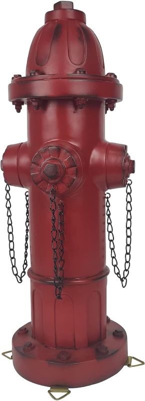 Photo 1 of Glorison Fire Hydrant for Dogs to Pee On-16 Inches Red Puppy Pee Post Training Tool Resin Yard Garden Indoor Outdoor Statue
