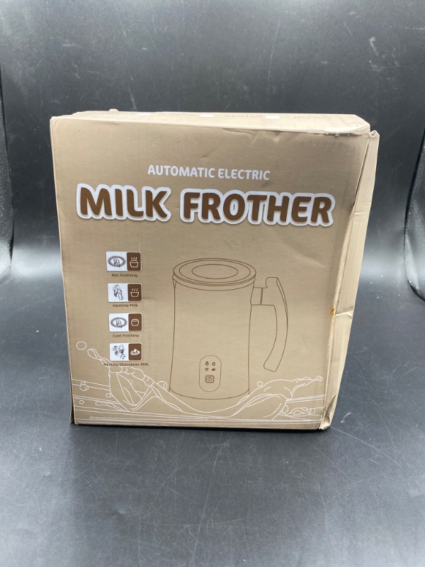 Photo 2 of Electric Milk Frother, 4 in 1 Milk Steamer,11.8oz/350ml Automatic Warm and Cold Foam Maker for Coffee,Latte, Cappuccino, Macchiato, Hot Chocolate
