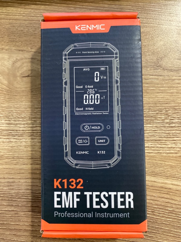Photo 2 of KENMIC EMF Meter - Rechargeable Handheld Electromagnetic Field Detector with Digital LCD - Ideal for Home, Office, Outdoors, and Ghost Hunting
