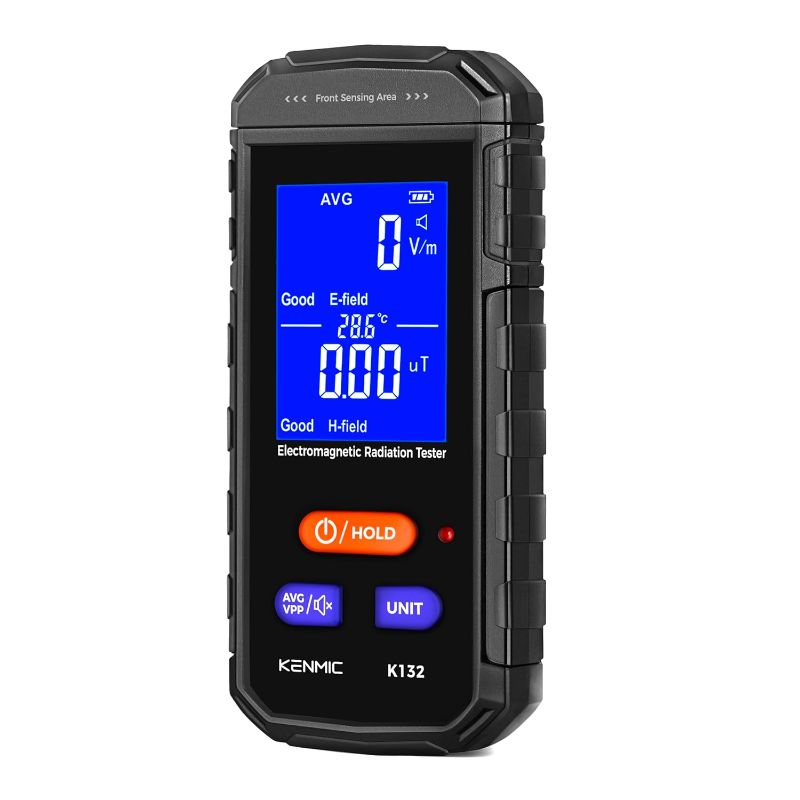 Photo 1 of KENMIC EMF Meter - Rechargeable Handheld Electromagnetic Field Detector with Digital LCD - Ideal for Home, Office, Outdoors, and Ghost Hunting
