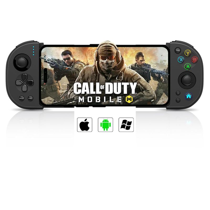 Photo 1 of Joso Mobile Gaming Controller for iPhone/Android/PC, Telescopic Phone Controller with Turbo, Hall Effect Joystick, Controller for iPhone 15/14/13/12/ Pro Max, Galaxy S23/ S22/S21
