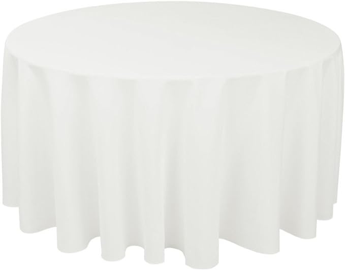 Photo 1 of Gee Di Moda Rectangle Tablecloth - 60 x 102 Inch White Table Cloth for 6 Foot Rectangle Table - Heavy Duty Washable Fabric - for 6 Ft Buffet Table, Holiday Party, Dinner, Wedding & Baby Shower

