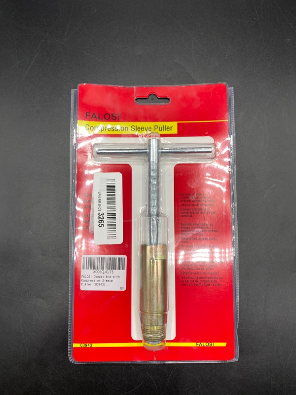 Photo 2 of Compression Sleeve Puller Tool Remove Nut & Ferrule Of Pipe 03943, Sleeve Remover For 1/2” Compression Fittings Only, Corroded & Frozen Supply Stops, Plumbing Tools Compression Ring Removal Tool
