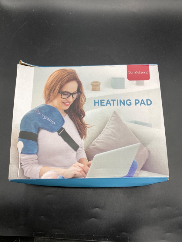 Photo 2 of Comfytemp Shoulder Heating Pads For Rotator Cuff Pain Relief- 3 Heat Settings, 2H Auto-Off, Stay On - Heated Shoulder Brace For Frozen Shoulder, Decent New Year Gift Shoulder Wrap For Men Women (Blue)
