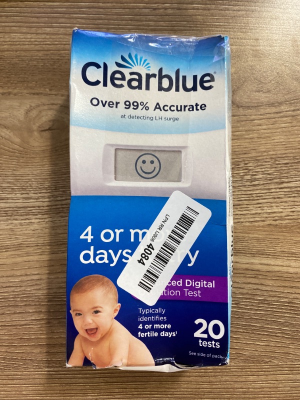 Photo 2 of Clearblue Digital Ovulation Predictor Kit, featuring Ovulation Test with digital results, 20 Tests- 15 actual count
