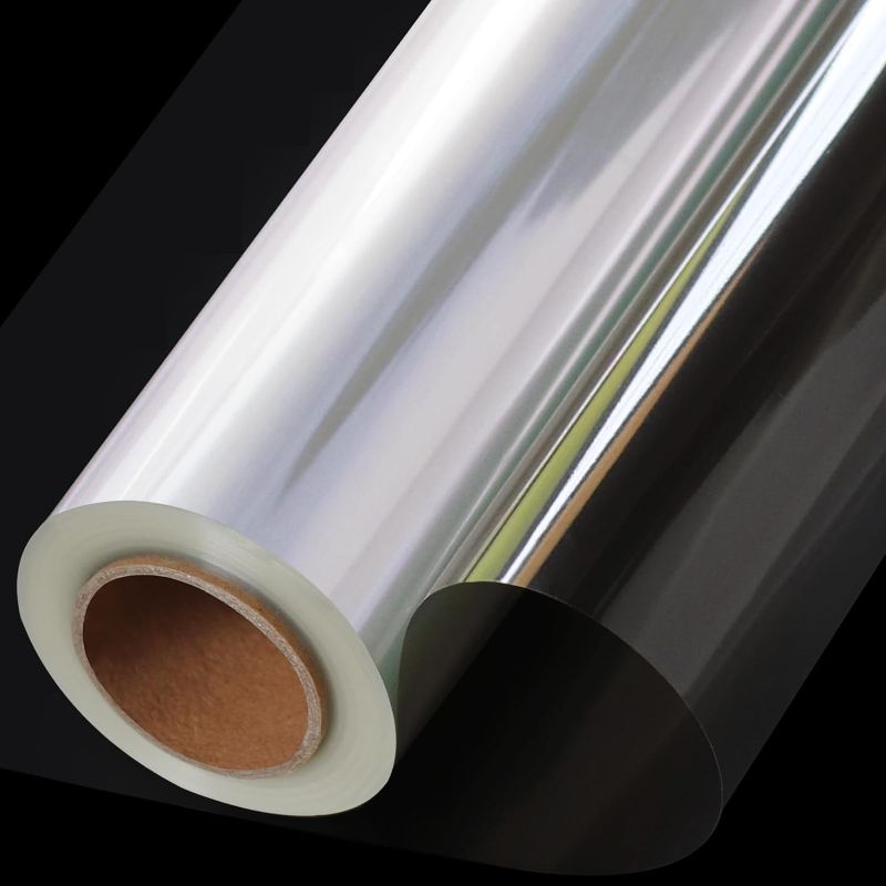 Photo 1 of SYOGUA 100 ft Clear Cellophane Wrap Roll 34" x 100' Extra Wide Clear Wrapping Paper, Transparent Thicker Clear Cellophane Paper Gift Baskets Wrap Cellophane Roll for Treats, Gifts, Holiday, Christmas
