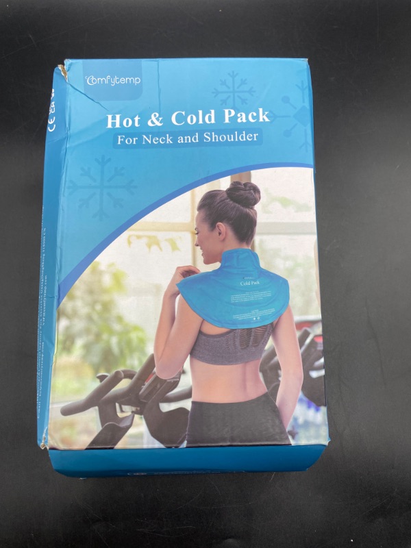 Photo 2 of Comfytemp Ice Pack for Neck Shoulders, FSA HSA Approved, Large Gel Neck Shoulder Ice Pack, Reusable Cold Neck Ice Pack Wrap for Upper Back Pain Relief, Cold Compress Therapy for Rotator Cuff Injuries
