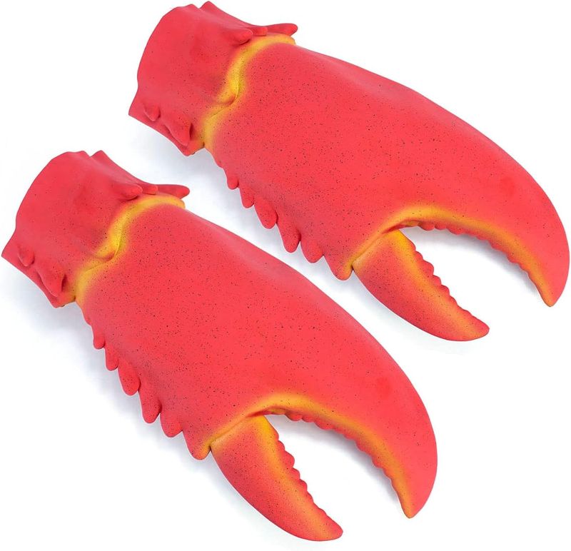 Photo 1 of Fun Lobster Gloves Giant Craw Hands Weapon Festival Cosplay Halloween Costume Accessories Fidget Finger Props Game Party Toy

