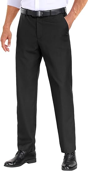 Photo 1 of COOFANDY Men Classic Fit Dress Pant Casual Wrinkle Flat Front Pant Stretch Suit Pant size 32/29
