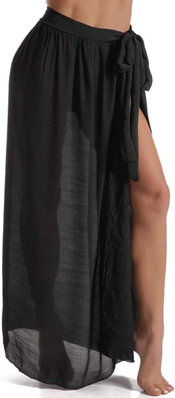 Photo 1 of Size One Size Fits All DNLKWGO Summer Beach Swimsuit Sheer Swimwear Cover Ups Bikini Wrap Skirt for Women
