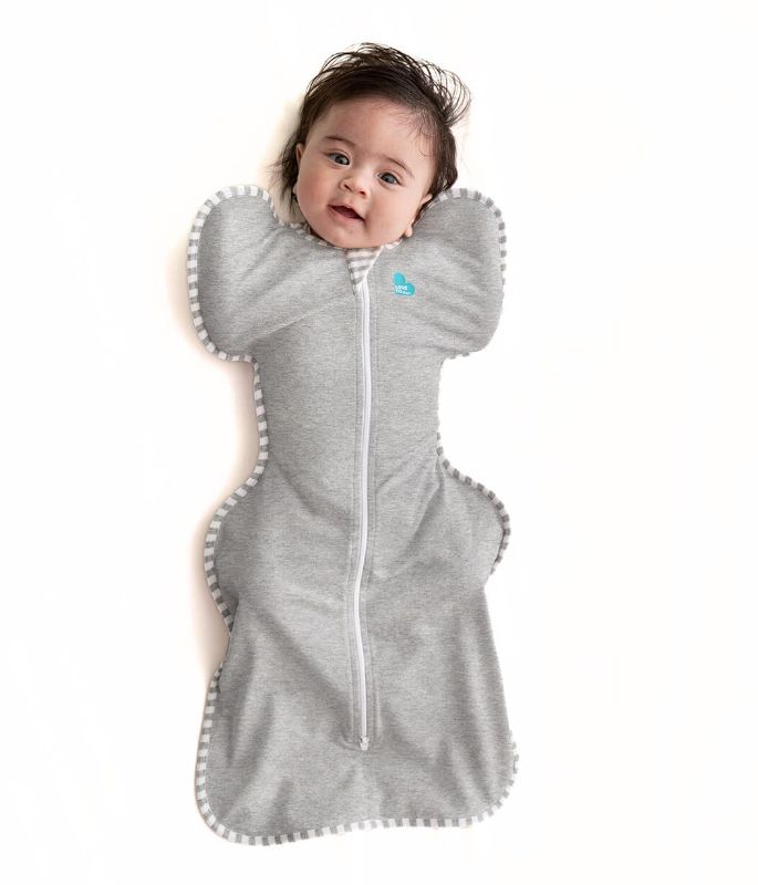 Photo 1 of Love To Dream Swaddle, Baby Sleep Sack, Swaddle Up Self-Soothing Swaddles for Newborns, Get Longer Sleep, Snug Fit Helps Calm Startle Reflex, 1.0 Tog Sleep Sack, 8-13lbs, Gray
