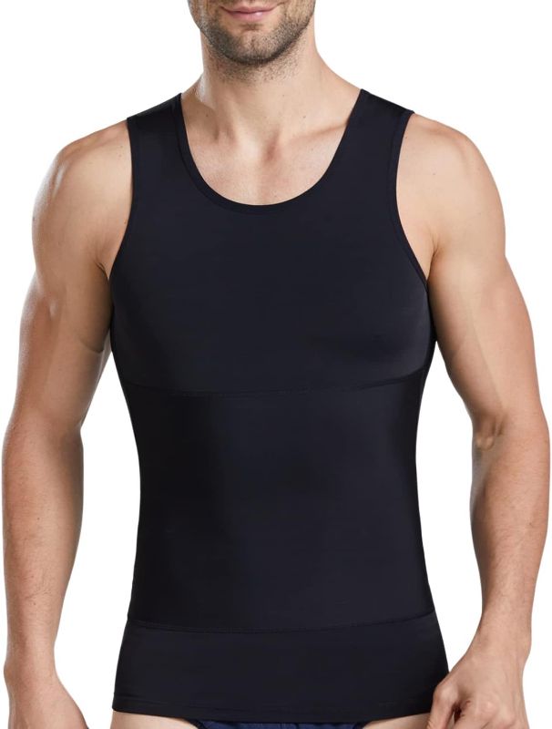 Photo 1 of (L) ISUP Mens Slimming Body Shaper Compression Tank Top Undershirt Shapewear- size large
