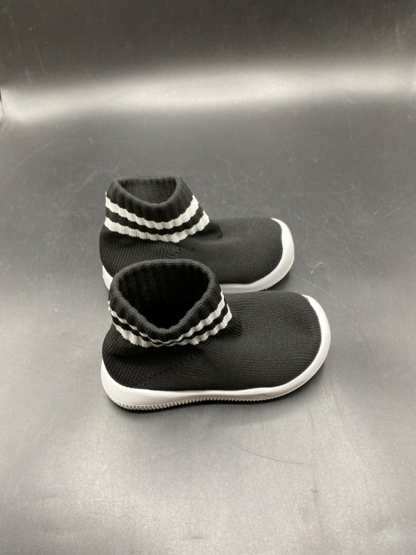 Photo 2 of 12-15M - Engtoy Baby Sock Shoes Baby Walking Shoes Infant Non-Slip Breathable Slippers with Soft Rubber Sole Baby Boys Girls Slip On Sneakers- 12-15 months
