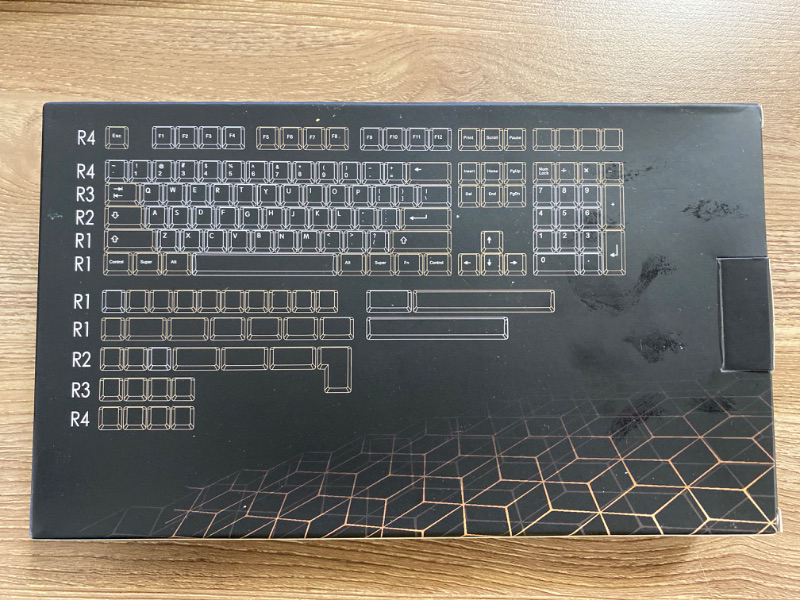 Photo 2 of Akko Clear Keycap Set V2, Black Transparent 155-Key ASA Profile with Mac Keycaps and Split Spacebars for Mechanical Keyboard
